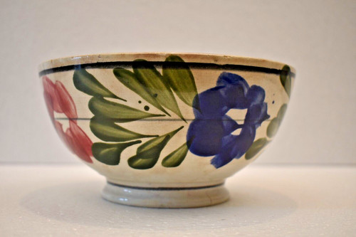 Antique belgium pottery - antique, bowl