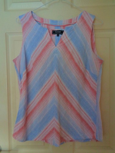 Lady sleeveless linen - lady's,