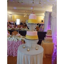 12inch Crystal Cake Stand| Crystal Cascading Cake Stand for Wedding