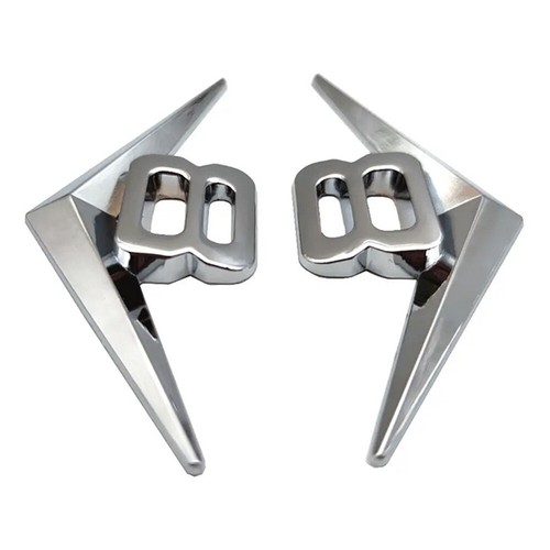 2pcs metal chrome - metal, v8