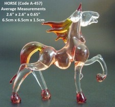 Glass HORSE PONY Miniature