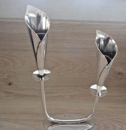 Danish calla lily candlesticks - danish,