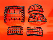 VESPA PX 1984 to 1997 BLACK ABS PLASTIC INDICATOR AND REAR BRAKE LIGHT GRILLS