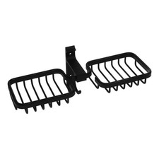  Self Adhesive Soap Holder Vintage Basket Wall Mounted Dispenser Bathroom