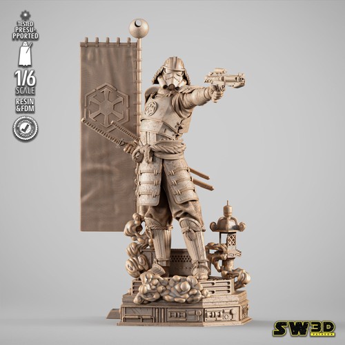 Stormtrooper samurai star - samurai, (star