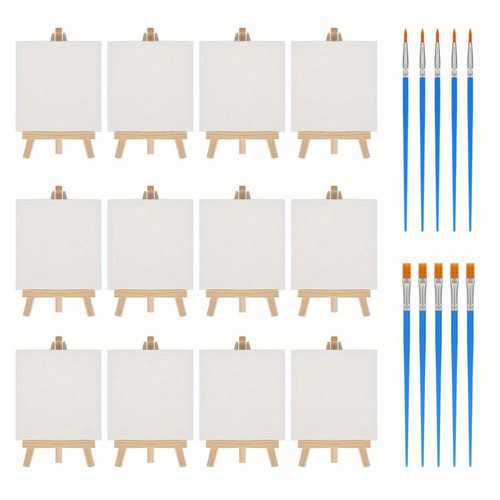 12pcs mini canvas - canvas, art