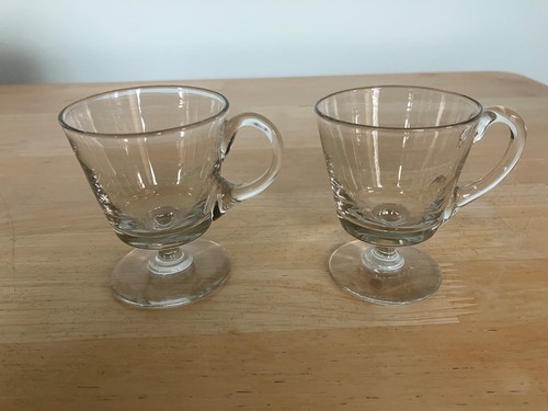 Two vintage glass irish coffee - two,