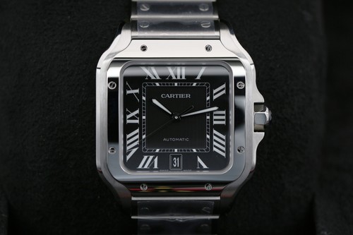 Cartier wssa0096 black santos - cartier,
