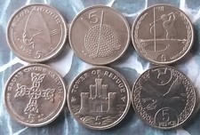 Isle of Man- lot of 6 x 5p