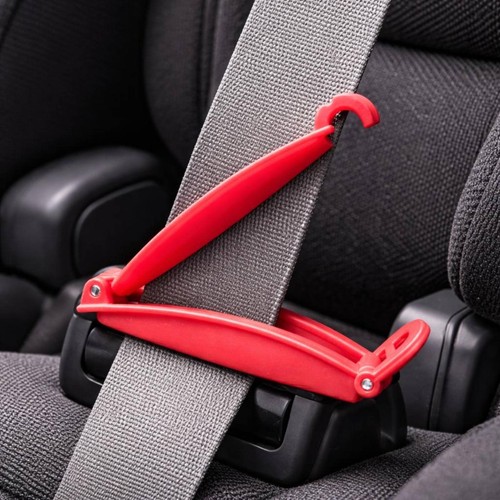 Child seat belt clip red - child,