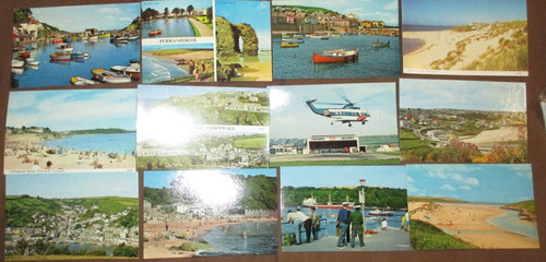 Cornwall postcards all - 12, x