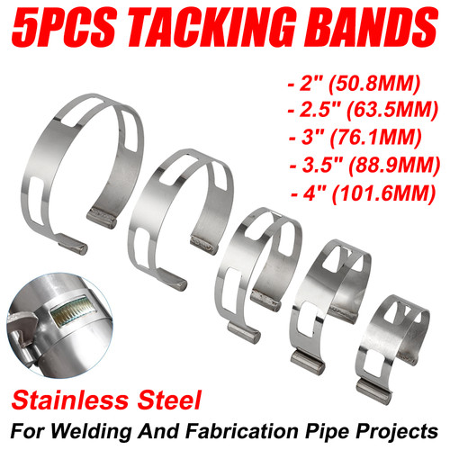 Exhaust pipe tacking band - pipe,