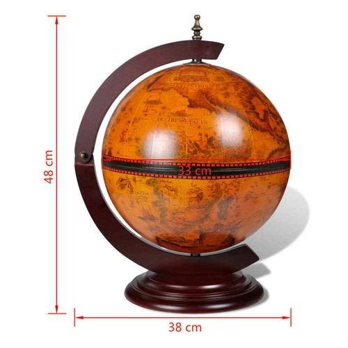 Vintage wine bar antique globe - antique,