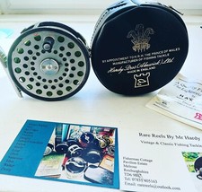 Vintage Hardy LRH Lightweight Trout Fly Reel with Case & Floating Fly Line