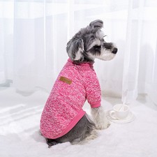Small Large Pet Dog Clothes Winter Sweater Jumper Hoodies Coat Jacket XS-2XL UK