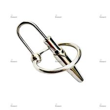 Thru Hole Penis plug with glans ring adjustable stainless steel Best erotic Plug