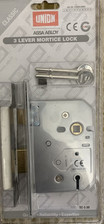 2359 - UNION 2277 3 Lever Sashlock - 75mm SC KD Visi. New With 2 Keys
