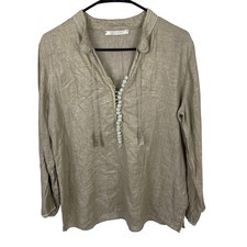 Linen Tunic Shirt Gold