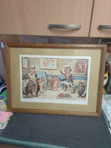 Louis wain print - print, naughty