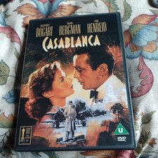 Casablanca DVD (1942) Ingrid Bergman Humphrey Bogart Classic Film Free Postage 