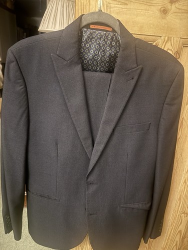 Men navy blue suit - navy,