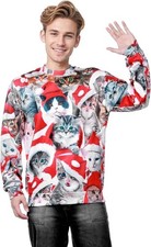 Mens Women Ugly Christmas Jumper Sweater Funny 3D Print Sweatshirt Xmas Pullover