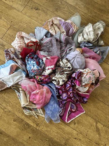 Vintage job lot mixed scarves - lot,