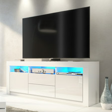 160cm TV Unit White Matt Body