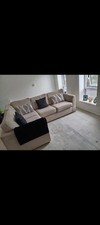 50% OFF NOW £200 Luxury DFS Beige Cream Colour Fabric Sofa, Excellent Condition