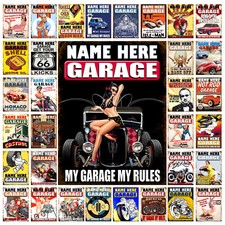 Personalised Garage Metal Tin