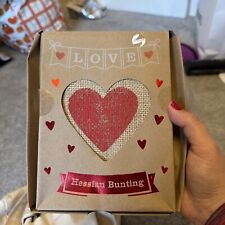 BNIB Love Hessian Bunting 1m