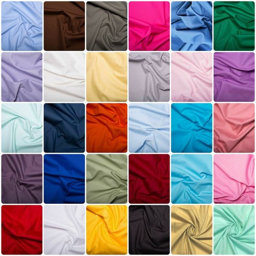 100 cotton poplin plain - 45",