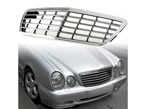 Front grille chrome black - +,