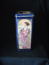 Churchill's Four Seasons Alphonse Mucha Design Biscuit Tin Art Nouveau 