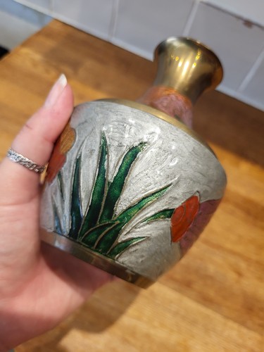 Enamel paint brass - paint, vintage