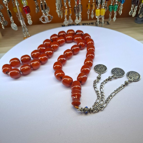 Misky amber tesbih orange - tesbih, –