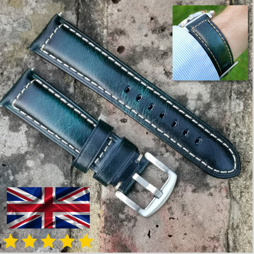 Blue handmade padded - blue,