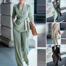 Women Blazer Suit Set Ladies