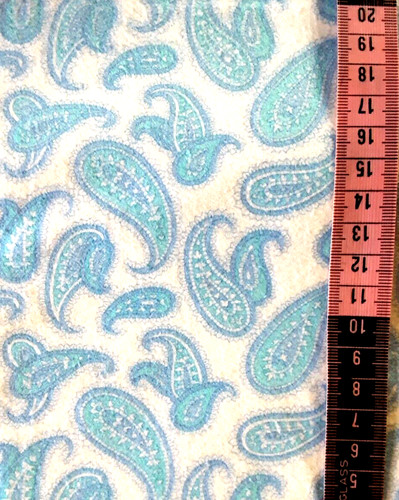 Vintage fabric remnant blue - -,