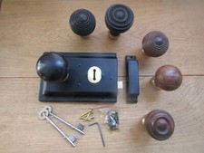 WOODEN Door Rim Knob & Rim