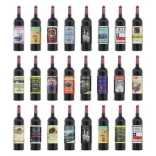 24x Dollhouse Miniature Wine Bottles 1:12 Scale Simulation Mini Plastic Bottles