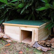 Wooden hedgehog house small - wooden,