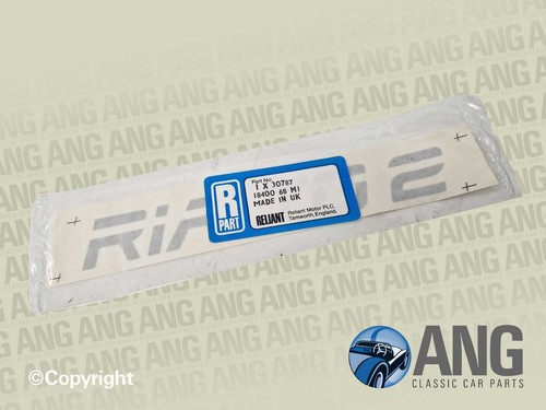 Reliant rialto rear decal - rialto,