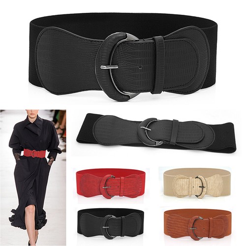 Wide elastic belt - elastic, ladies