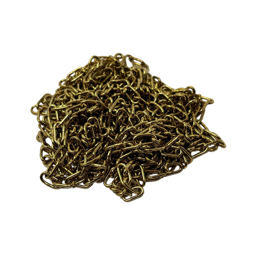 Brass plated clock chain - plated,