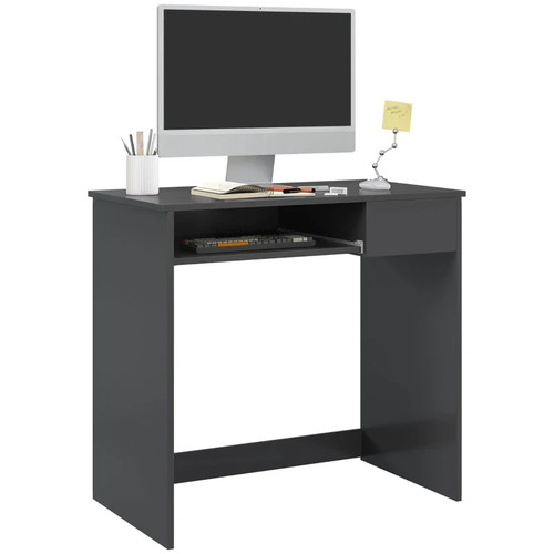 Homcom computer desk grey with - computer,