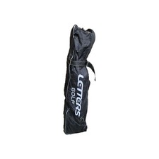 Letters Golf Club Flight Bag Black Wheels Handles Pockets Golf Holiday