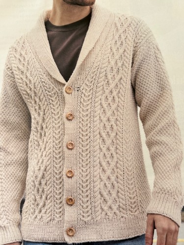 Mens shawl collar cardigan - shawl,
