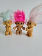 3x Vintage RUSS Trolls - Pink