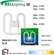 BRANDED 2D GR10q GR8 2Pin4Pin 10,000HRS Energy Saving Fluorescent 16W/28W/38W 